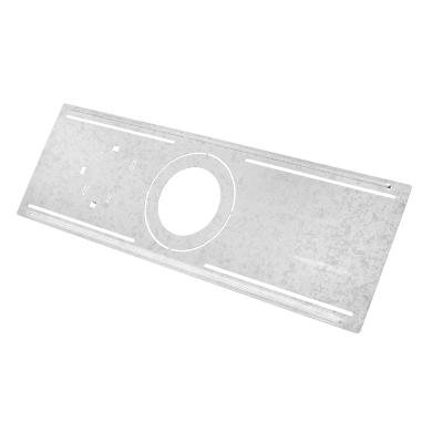 Slim Steel Recessed LED Light Bracket for 4 inch and 6-inch Downlights - New Construction Rough-in Plate Used by Contractors