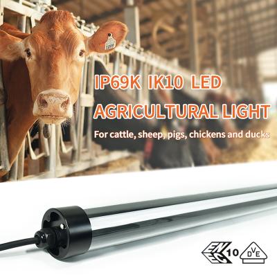 IP65K IP10 Led triple protection tube light Agricultural Lighting, for cattle, chickens and pigs livestock lights